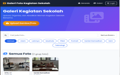 Website Galeri Dokumentasi Sekolah